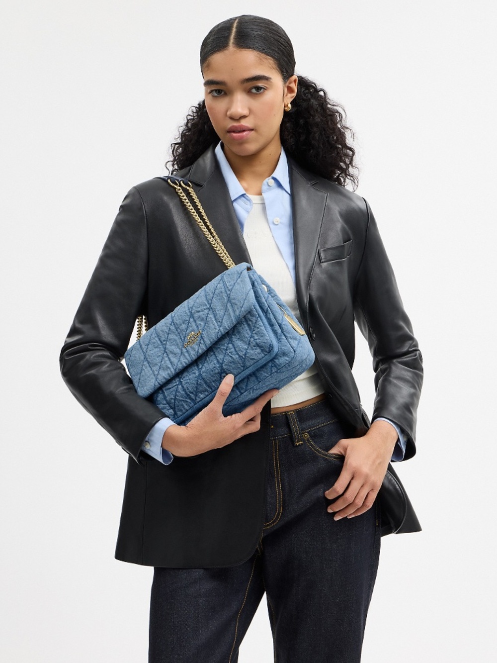Coach Outlet Elodie Crossbody Bag In Regenerative Cotton With Quilting - Picture 3 of 3